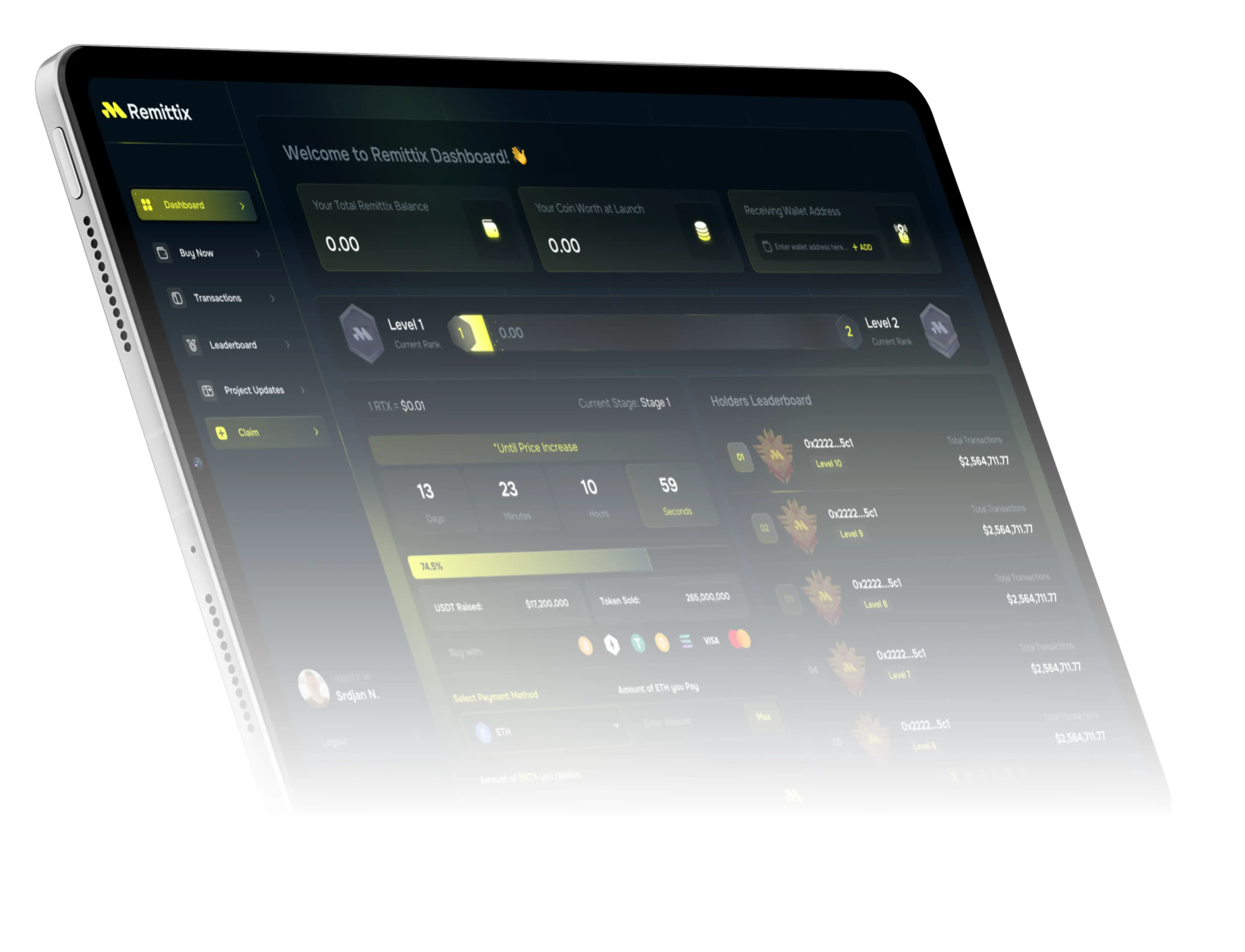 Laptop Dashboard